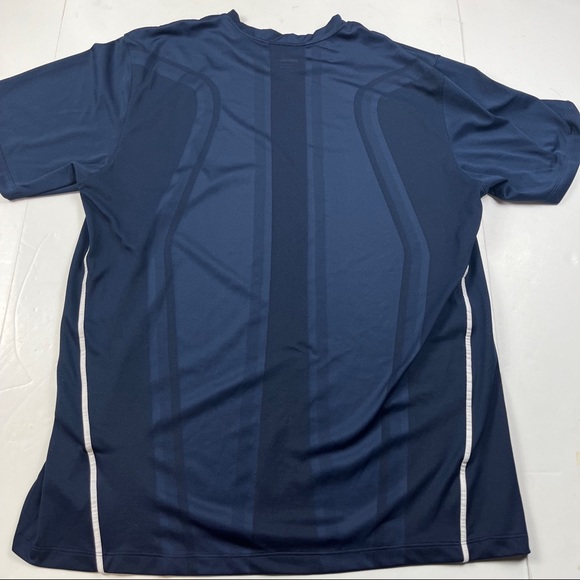 Nike Fit Dry Mens Shirt Size XL Navy Blue Athletic Gym Sports Polyester - Picture 8 of 8